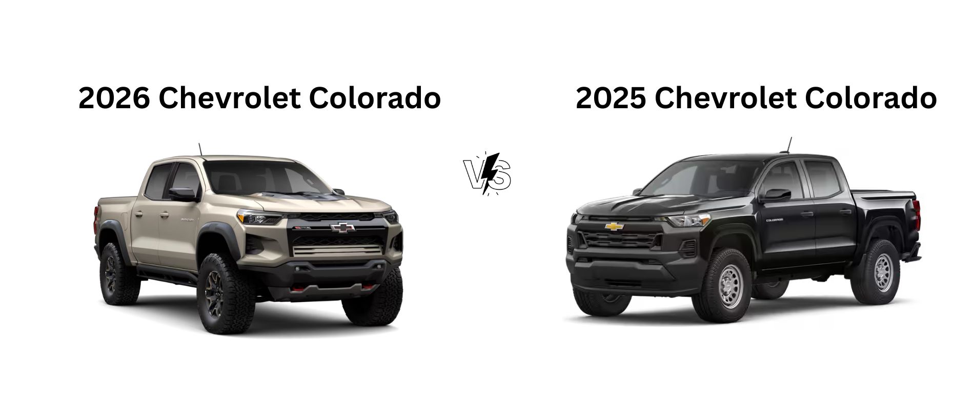 2026 Chevrolet Colorado Vs 2025 Chevrolet Colorado