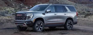 A silver 2025 GMC Yukon.